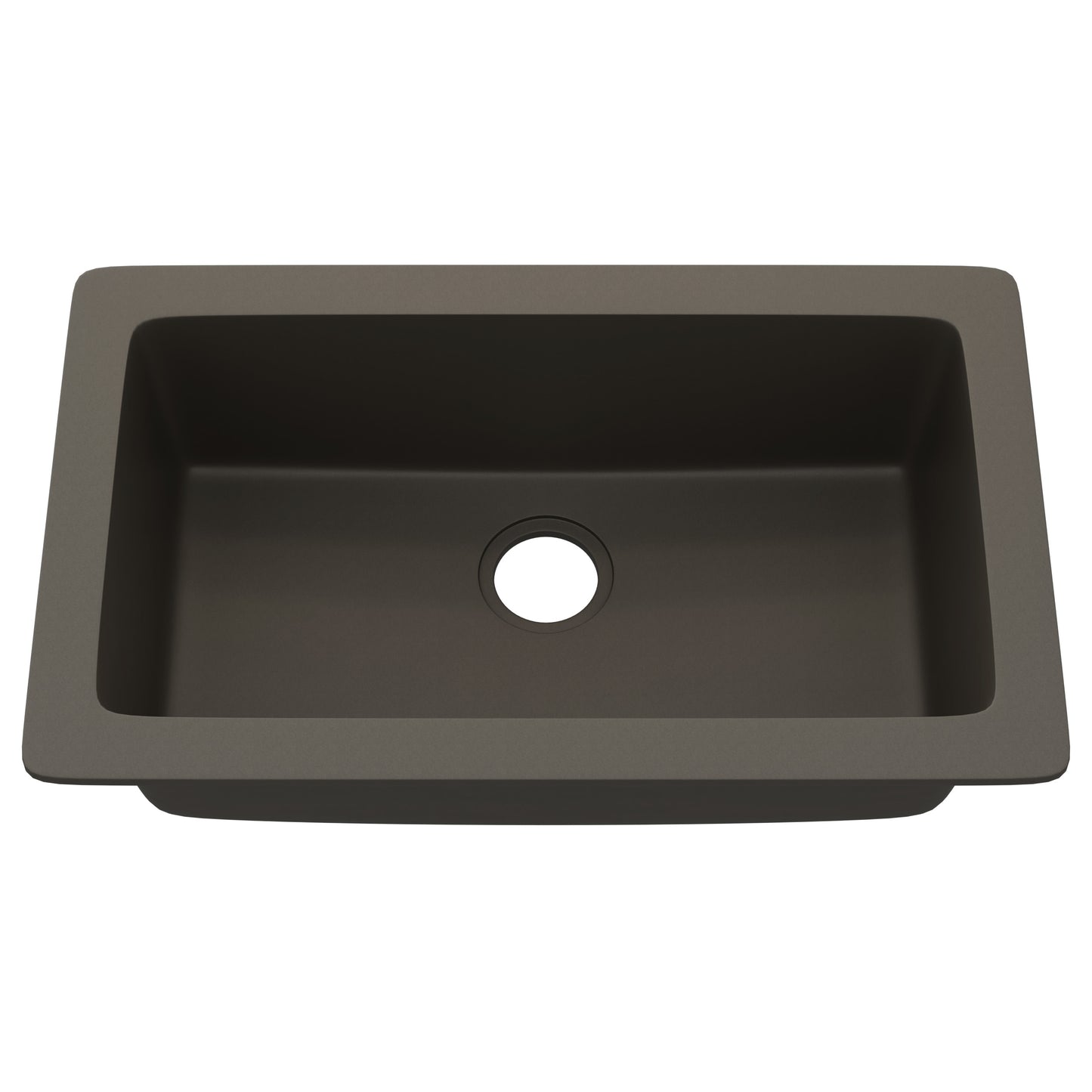 StoneCore 30-inch Single Bowl Kitchen Sink in Granite Ash - NKS-SC30SB-GRASH