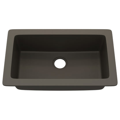 StoneCore 30-inch Single Bowl Kitchen Sink in Granite Ash - NKS-SC30SB-GRASH