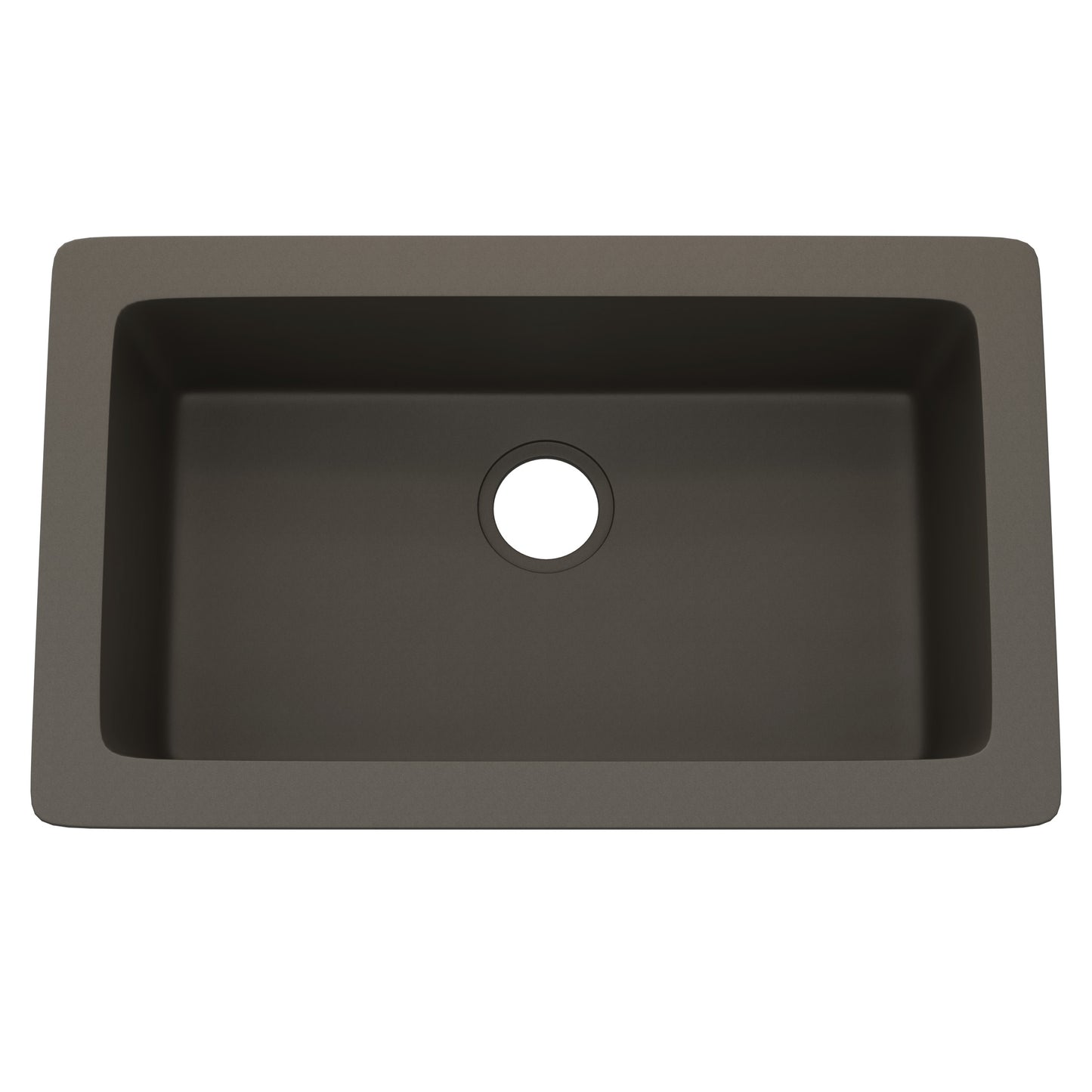 StoneCore 30-inch Single Bowl Kitchen Sink in Granite Ash - NKS-SC30SB-GRASH