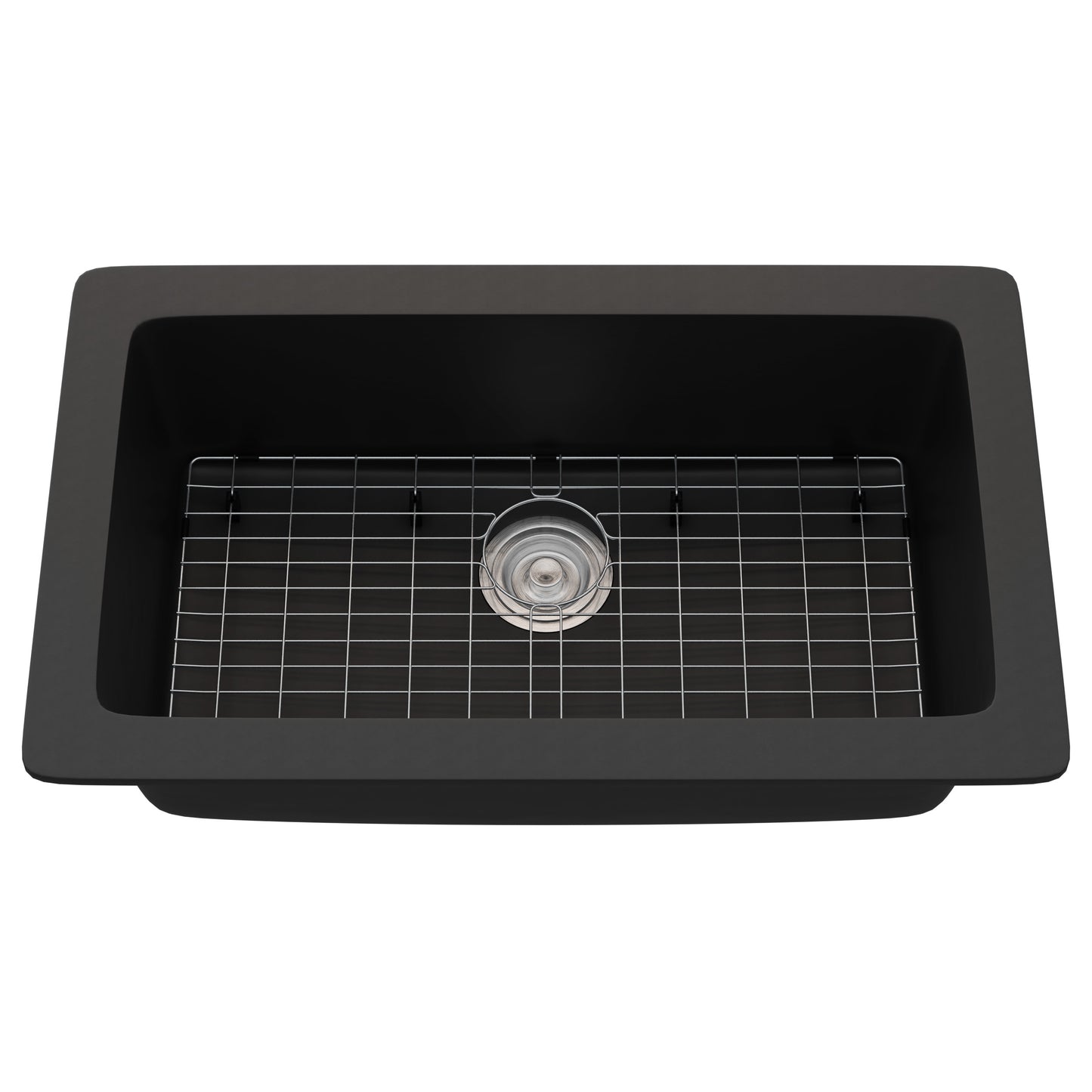 StoneCore 30-inch Single Bowl Kitchen Sink in Graphite - NKS-SC30SB-GRPH