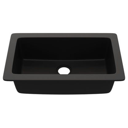 StoneCore 30-inch Single Bowl Kitchen Sink in Graphite - NKS-SC30SB-GRPH