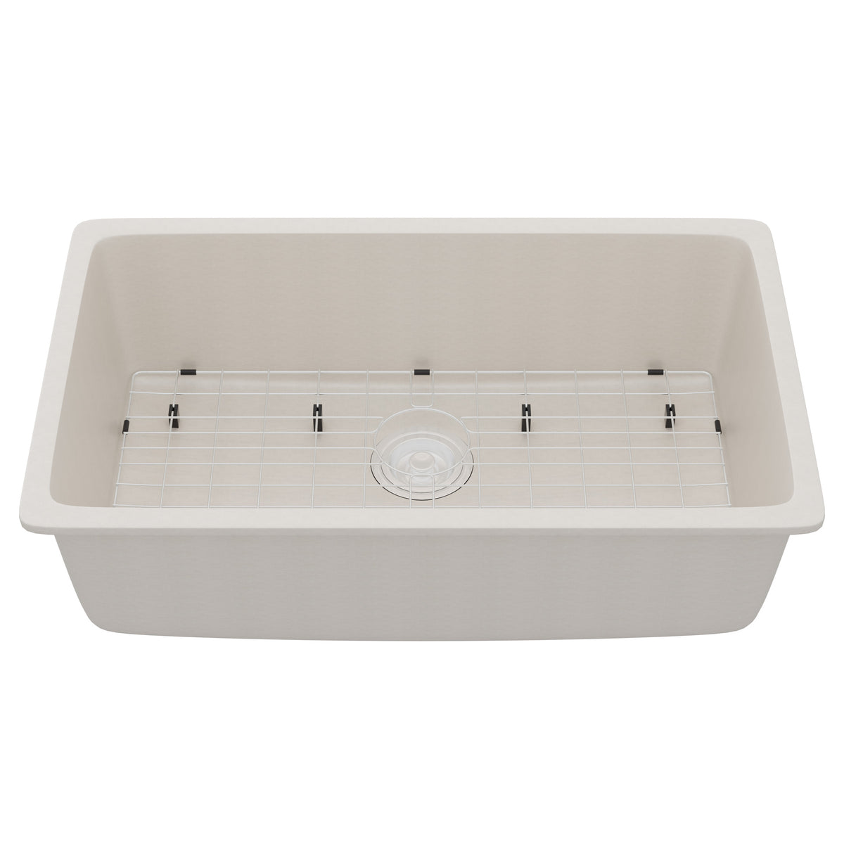 StoneCore 30-inch Single Bowl Kitchen Sink in Limestone - NKS-SC30SB-LMST