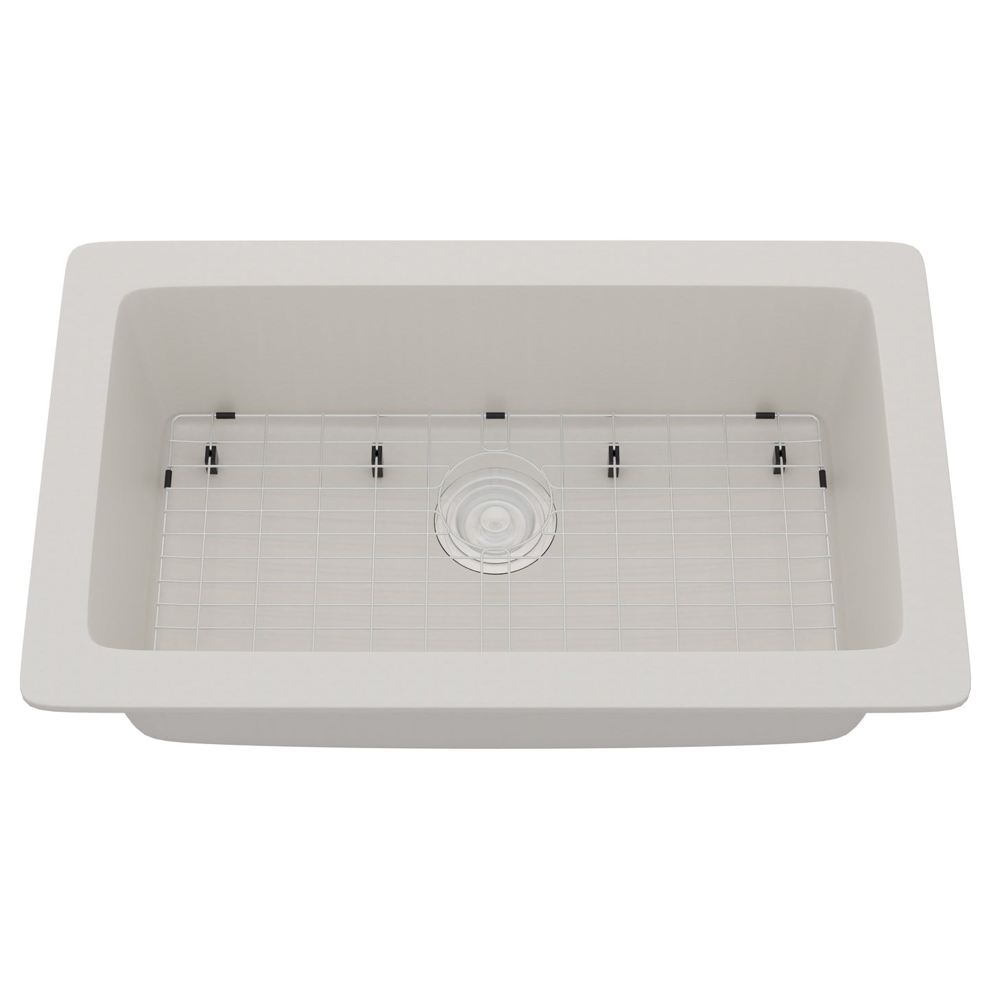 StoneCore 30-inch Single Bowl Kitchen Sink in Limestone - NKS-SC30SB-LMST