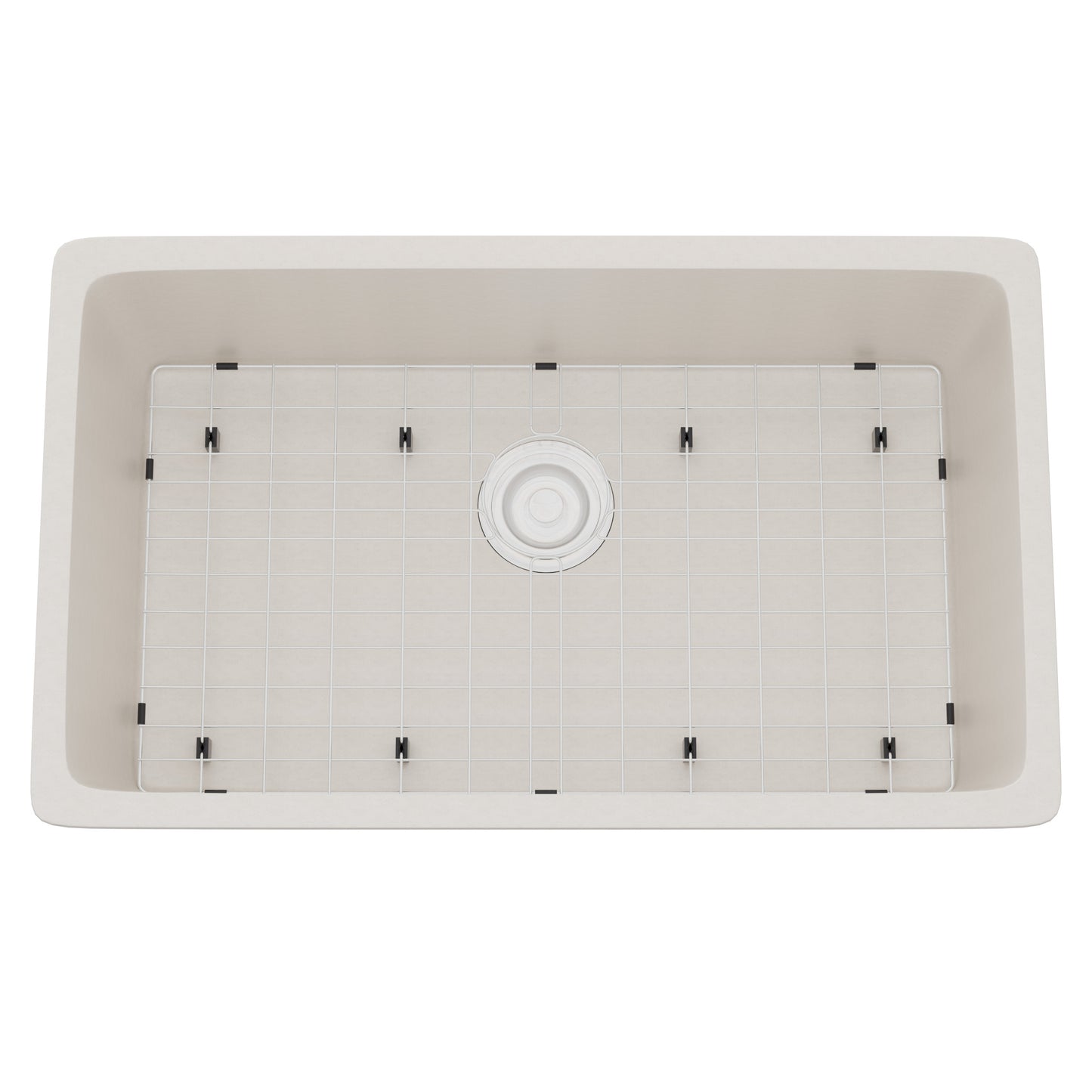 StoneCore 30-inch Single Bowl Kitchen Sink in Limestone - NKS-SC30SB-LMST