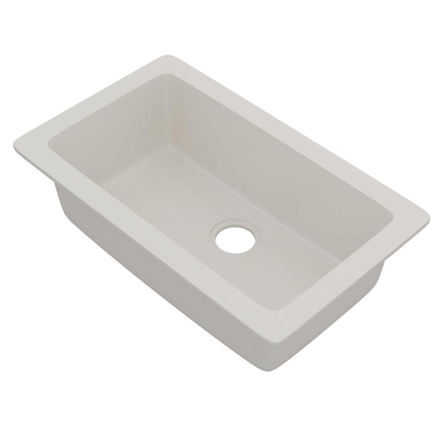 StoneCore 30-inch Single Bowl Kitchen Sink in Limestone - NKS-SC30SB-LMST