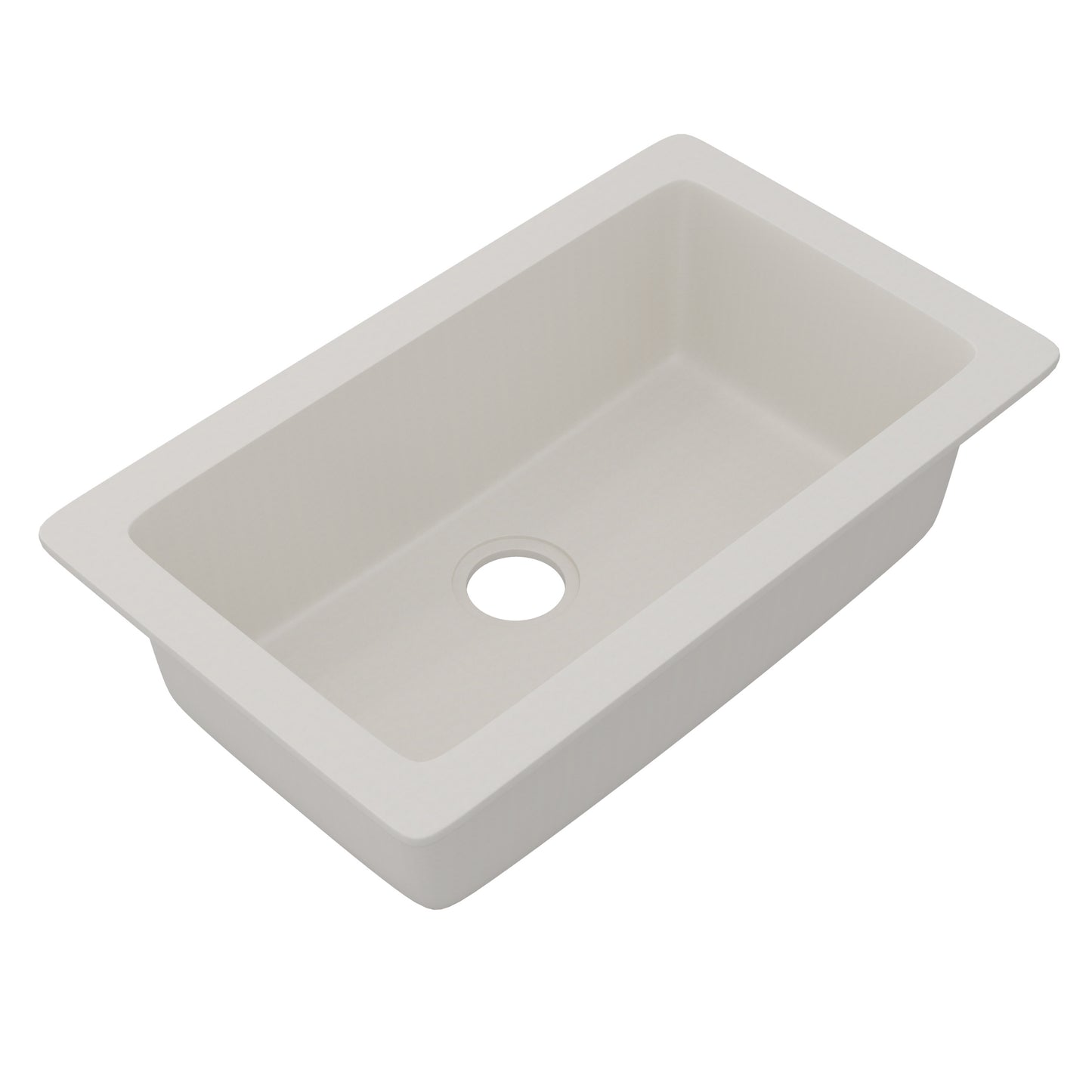 StoneCore 30-inch Single Bowl Kitchen Sink in Limestone - NKS-SC30SB-LMST