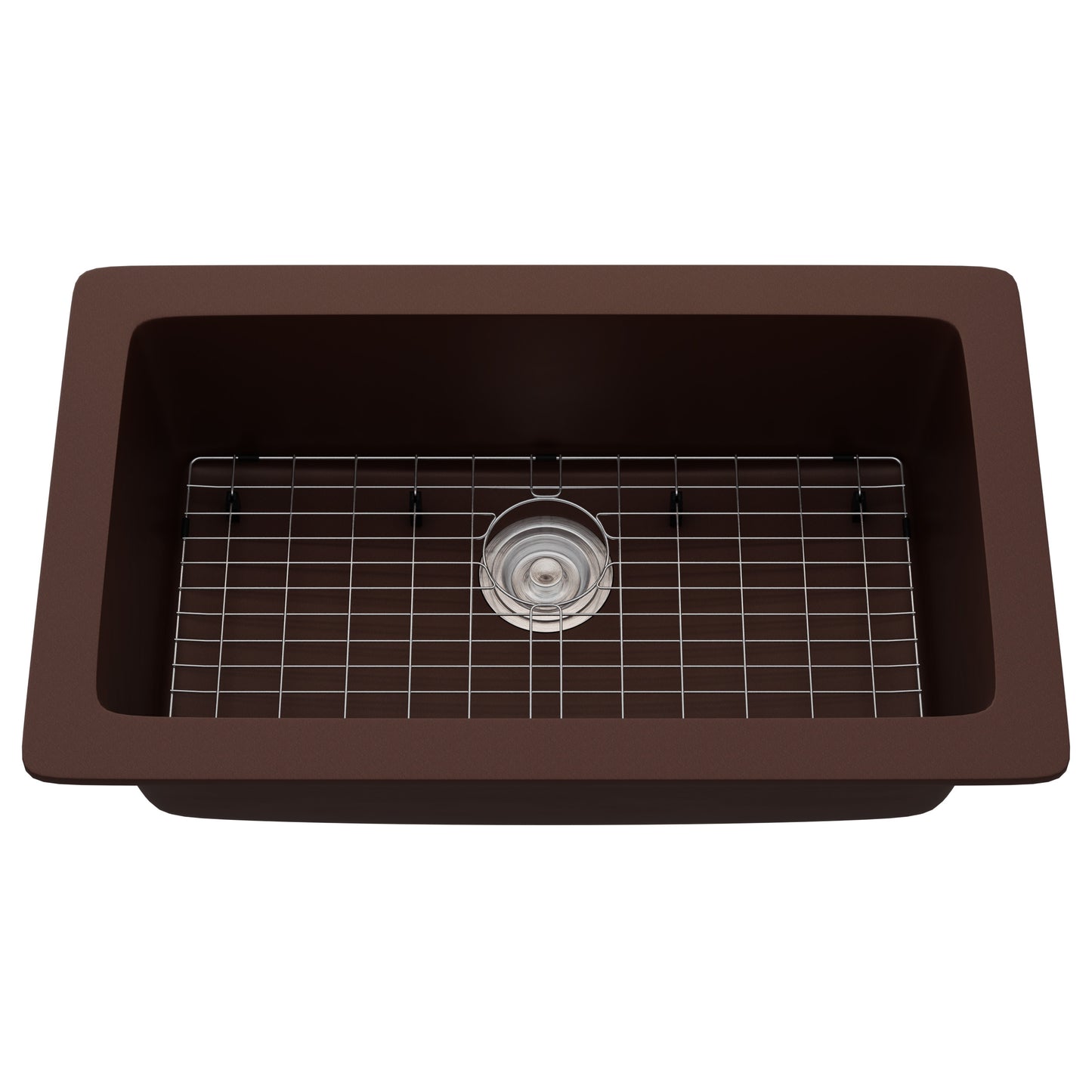 StoneCore 30-inch Single Bowl Kitchen Sink in Sienna Stone - NKS-SC30SB-SIESTN