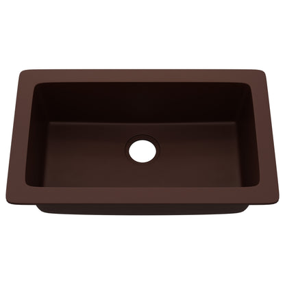 StoneCore 30-inch Single Bowl Kitchen Sink in Sienna Stone - NKS-SC30SB-SIESTN