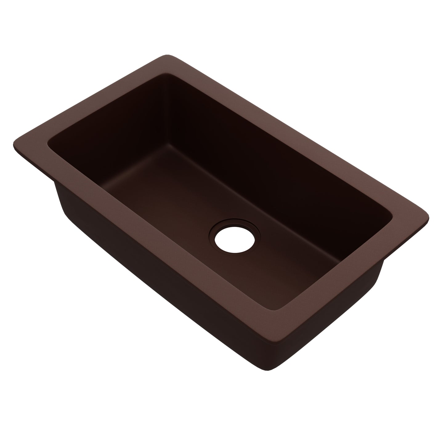 StoneCore 30-inch Single Bowl Kitchen Sink in Sienna Stone - NKS-SC30SB-SIESTN
