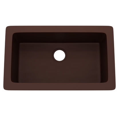 StoneCore 30-inch Single Bowl Kitchen Sink in Sienna Stone - NKS-SC30SB-SIESTN
