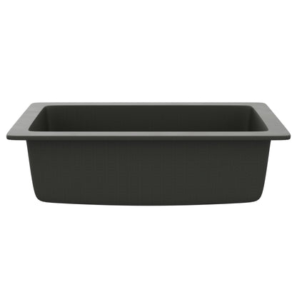 StoneCore 30-inch Single Bowl Kitchen Sink in Silver Granite - NKS-SC30SB-SLVGRNT