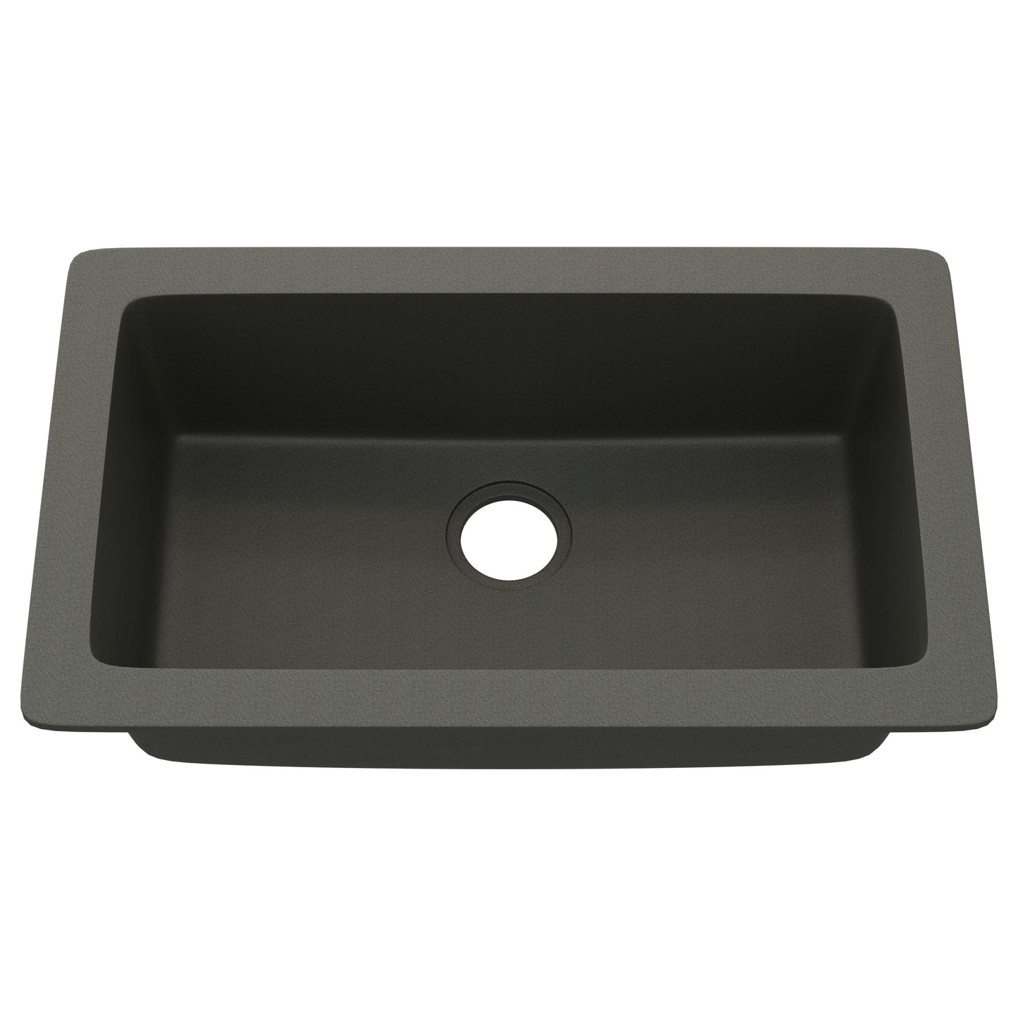 StoneCore 30-inch Single Bowl Kitchen Sink in Silver Granite - NKS-SC30SB-SLVGRNT