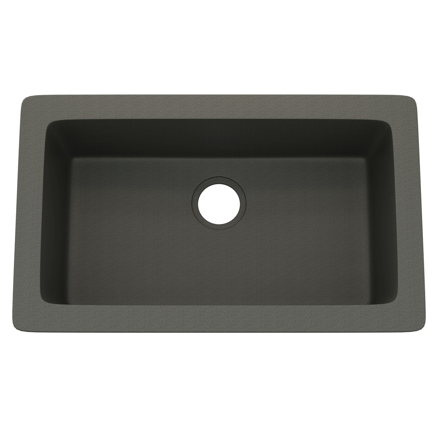 StoneCore 30-inch Single Bowl Kitchen Sink in Silver Granite - NKS-SC30SB-SLVGRNT