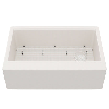 StoneCore 30-inch Single Bowl Kitchen Sink in Sandstone - NKS-SC30SB-SNDS