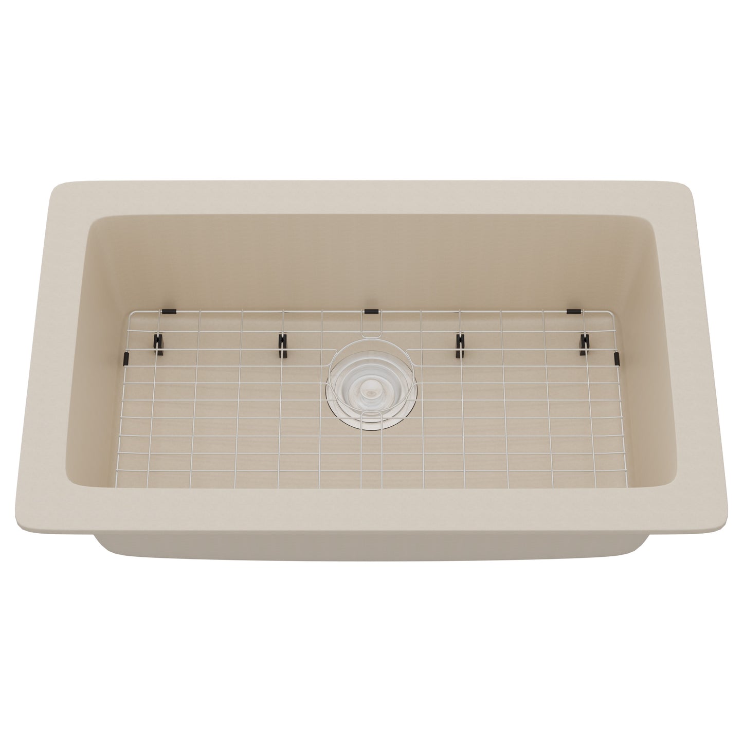 StoneCore 30-inch Single Bowl Kitchen Sink in Sandstone - NKS-SC30SB-SNDS