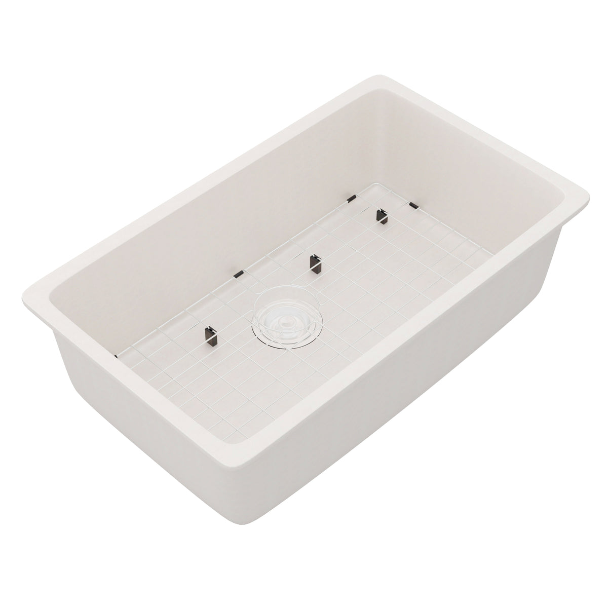 StoneCore 30-inch Single Bowl Kitchen Sink in Sandstone - NKS-SC30SB-SNDS