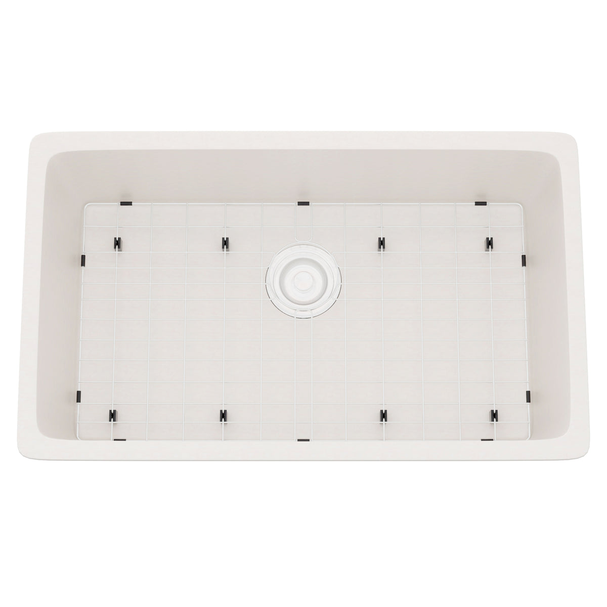 StoneCore 30-inch Single Bowl Kitchen Sink in Sandstone - NKS-SC30SB-SNDS