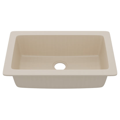 StoneCore 30-inch Single Bowl Kitchen Sink in Sandstone - NKS-SC30SB-SNDS