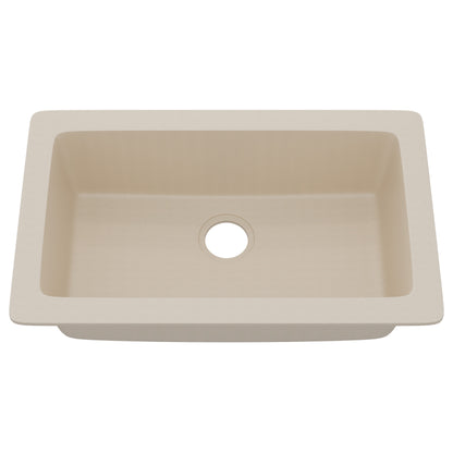 StoneCore 30-inch Single Bowl Kitchen Sink in Sandstone - NKS-SC30SB-SNDS
