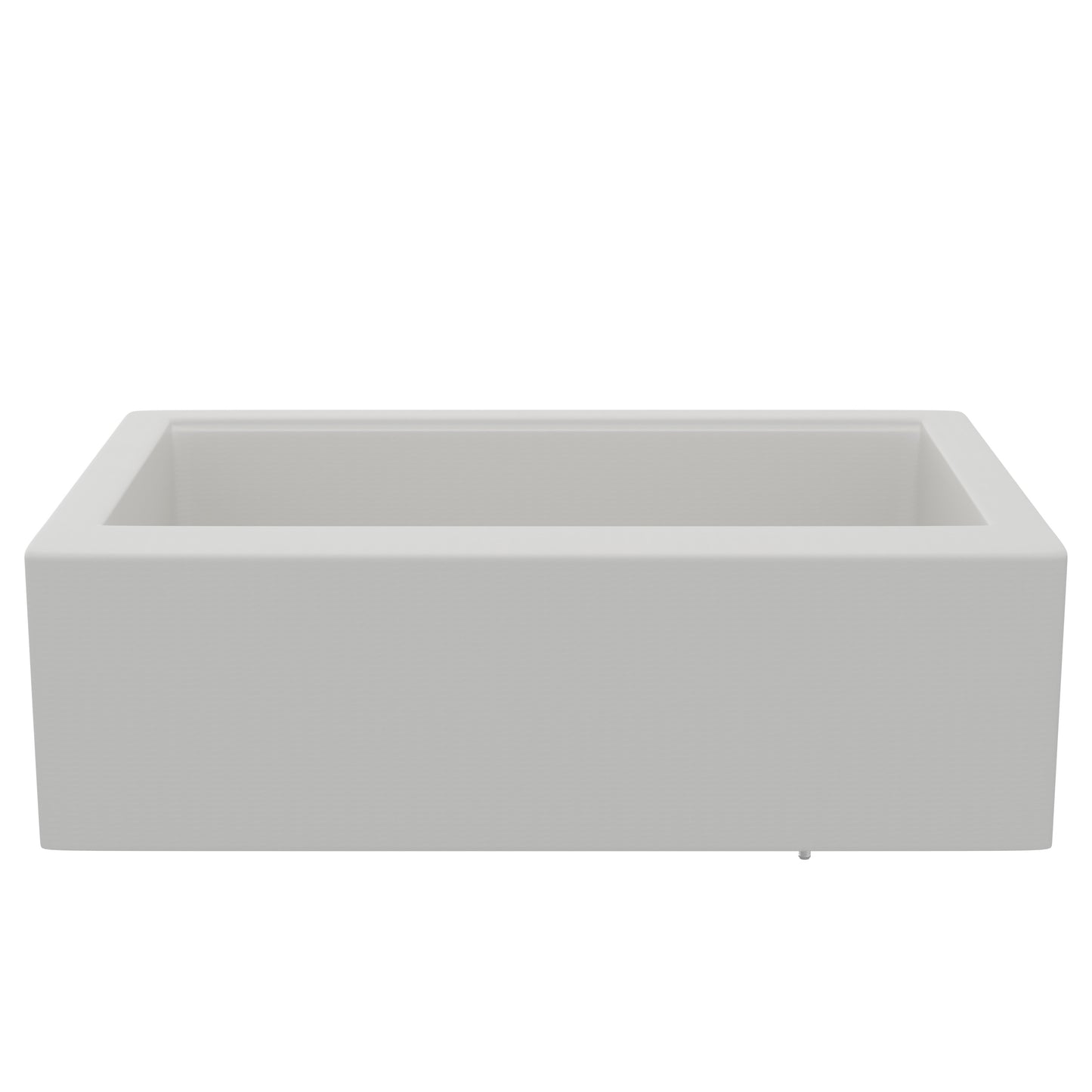 StoneCore Single Bowl Farmhouse Kitchen Sink Kit in Alpine White - NKS-SC33SBFARM-ALPWHT