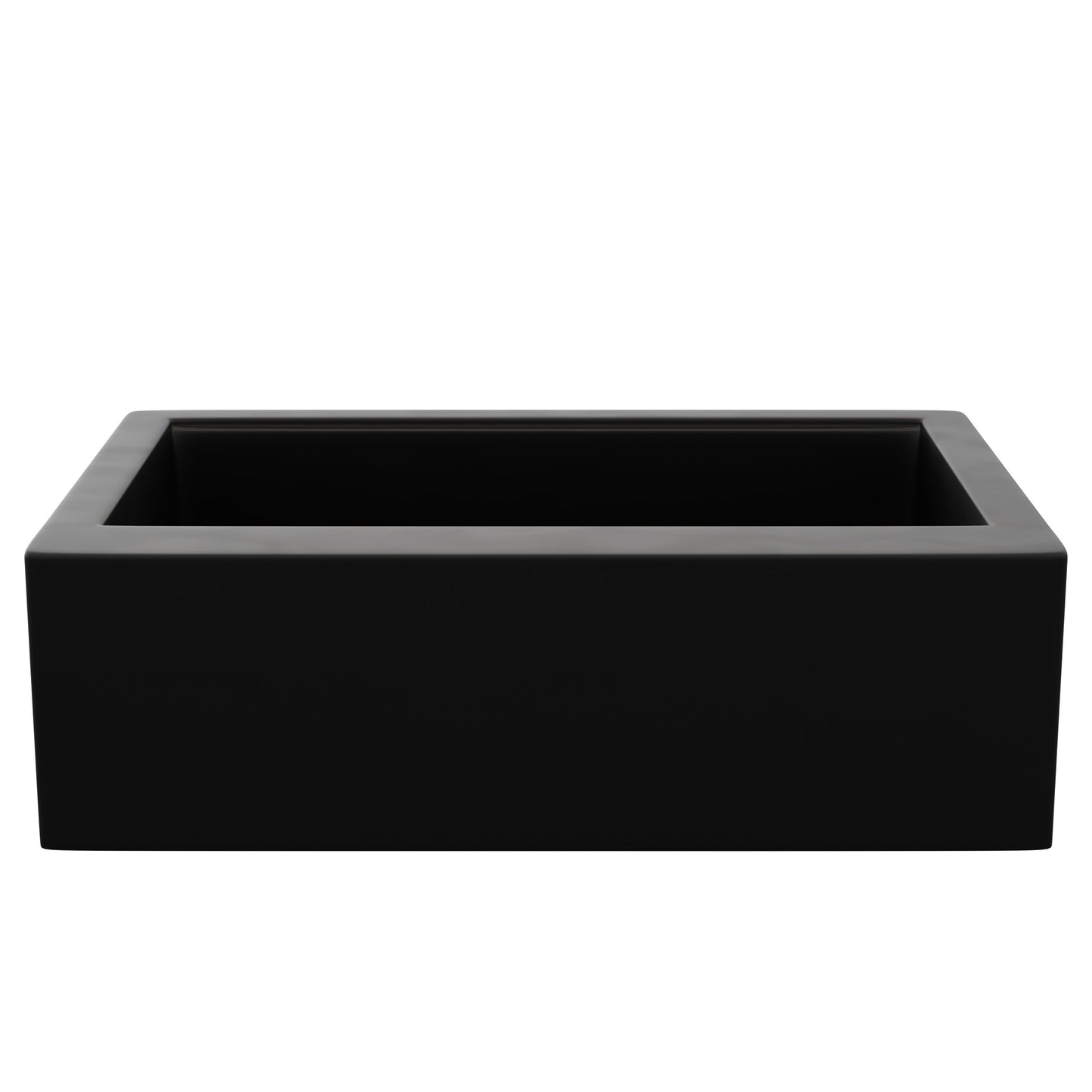 StoneCore Single Bowl Farmhouse Kitchen Sink Kit in Black - NKS-SC33SBFARM-BLCK