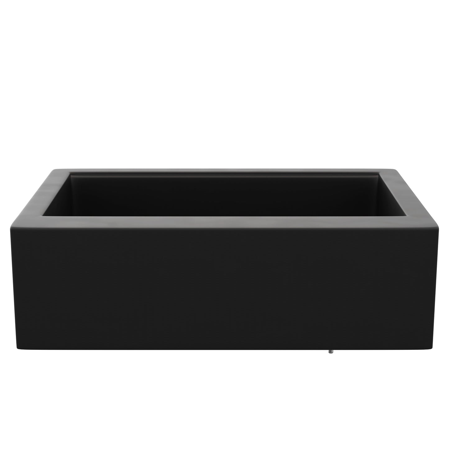 StoneCore Single Bowl Farmhouse Kitchen Sink Kit in Graphite - NKS-SC33SBFARM-GRPH