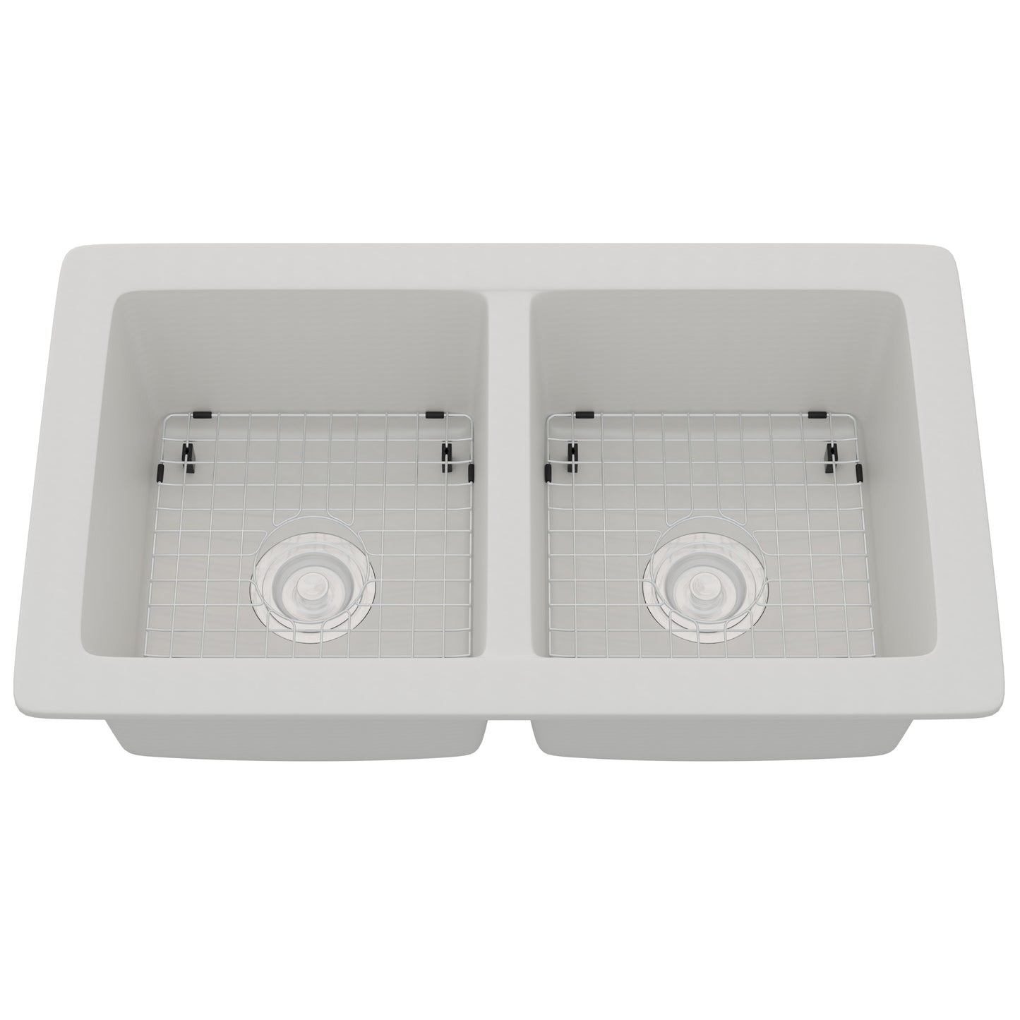 StoneCore 50/50 Double Bowl Kitchen sink in Alpine White - NKS-SC5050-ALPWHT