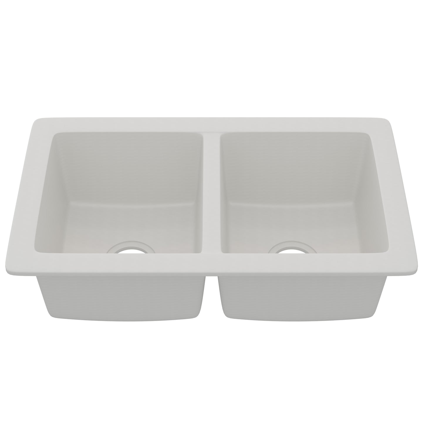 StoneCore 50/50 Double Bowl Kitchen sink in Alpine White - NKS-SC5050-ALPWHT