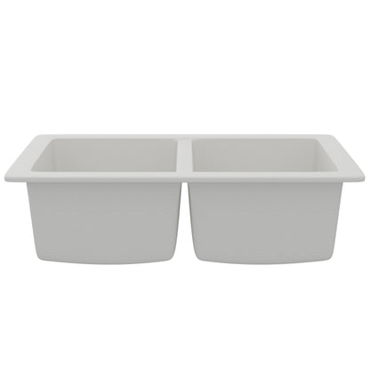StoneCore 50/50 Double Bowl Kitchen sink in Alpine White - NKS-SC5050-ALPWHT