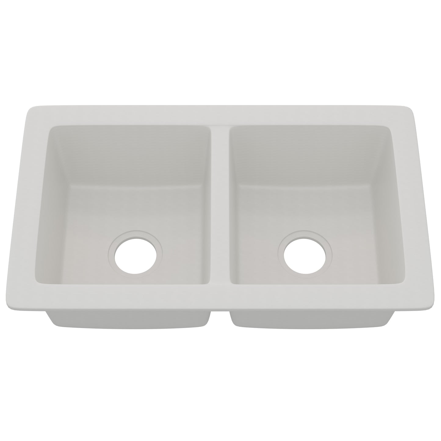 StoneCore 50/50 Double Bowl Kitchen sink in Alpine White - NKS-SC5050-ALPWHT