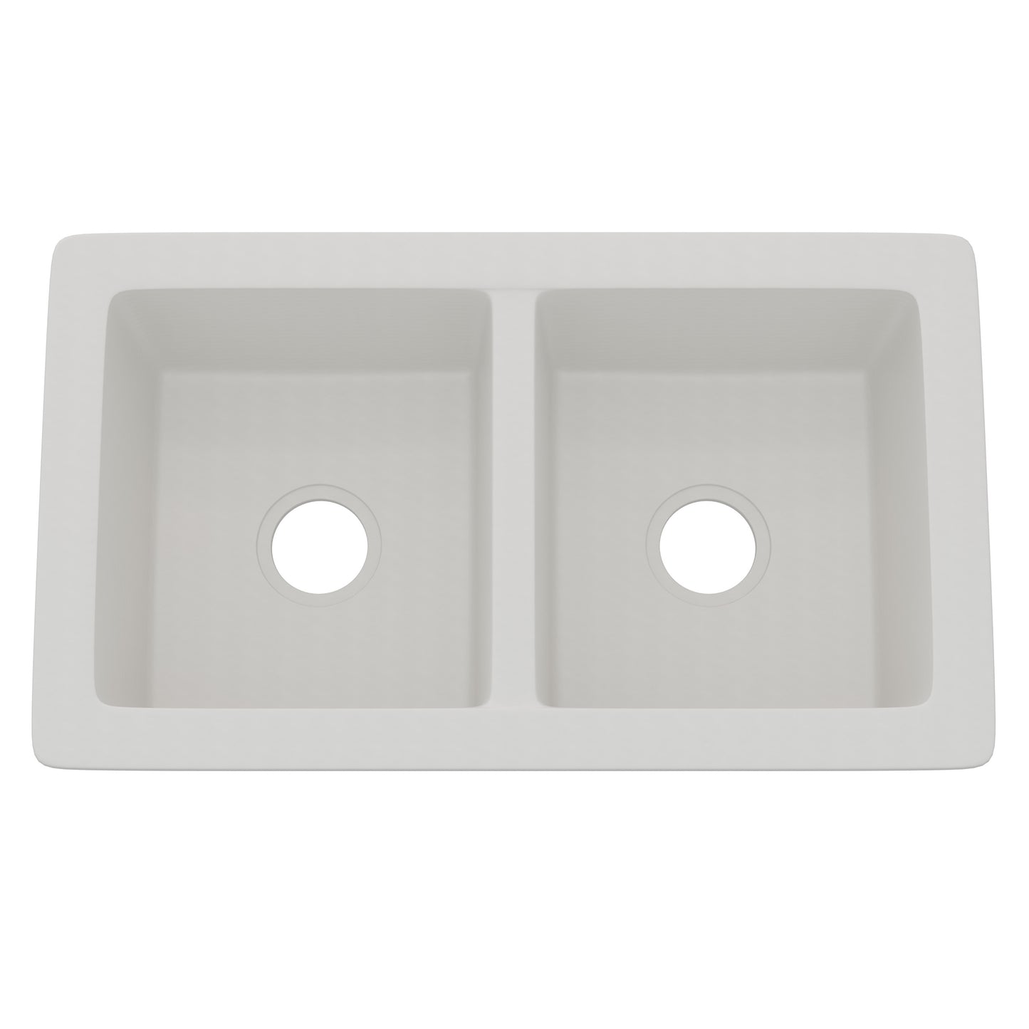 StoneCore 50/50 Double Bowl Kitchen sink in Alpine White - NKS-SC5050-ALPWHT