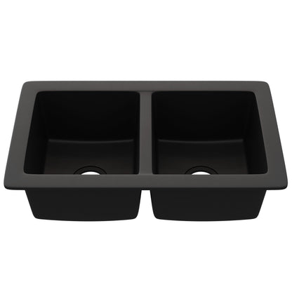 StoneCore 50/50 Double Bowl Kitchen sink in Graphite - NKS-SC5050-GRPH