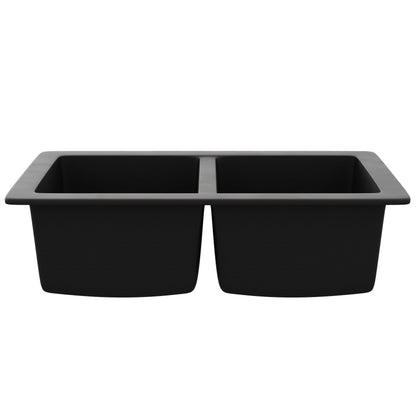 StoneCore 50/50 Double Bowl Kitchen sink in Graphite - NKS-SC5050-GRPH