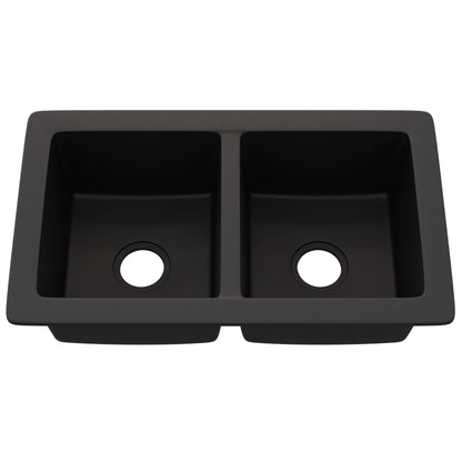 StoneCore 50/50 Double Bowl Kitchen sink in Graphite - NKS-SC5050-GRPH