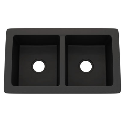 StoneCore 50/50 Double Bowl Kitchen sink in Graphite - NKS-SC5050-GRPH