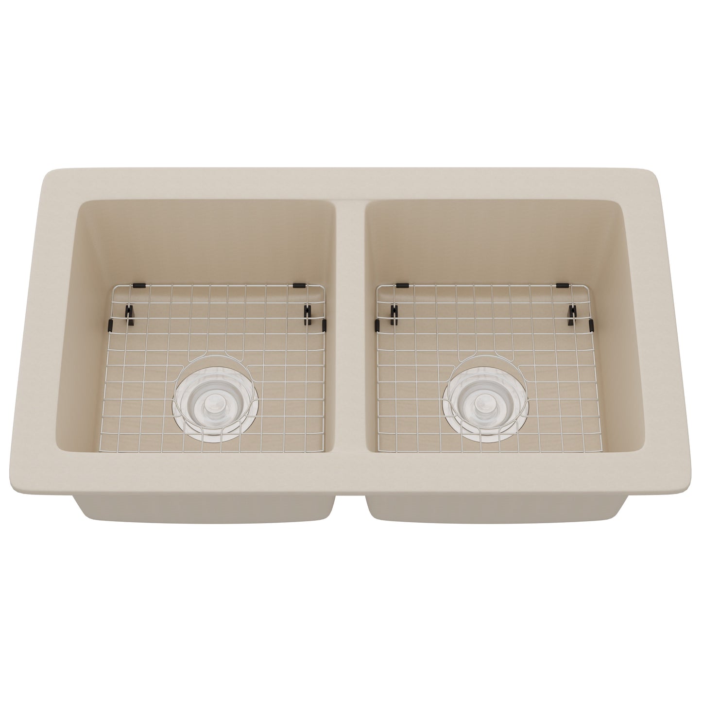 StoneCore 50/50 Double Bowl Kitchen sink in Sandstone - NKS-SC5050-SNDS