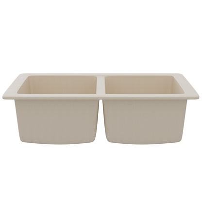 StoneCore 50/50 Double Bowl Kitchen sink in Sandstone - NKS-SC5050-SNDS
