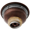 3.5" Hand-Hammered Copper Kitchen, Bar and Prep Sink Basket Drain - NKSD-001HC