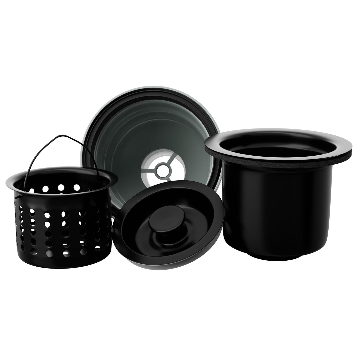 3.5" Extra Long Strainer Kitchen, Bar and Prep Basket Drain with Cover - NKSD-024