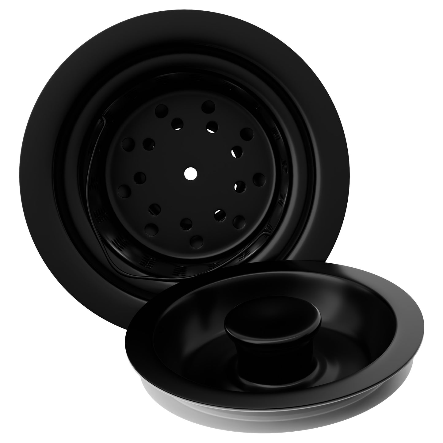 3.5" Extra Long Strainer Kitchen, Bar and Prep Basket Drain with Cover - NKSD-024