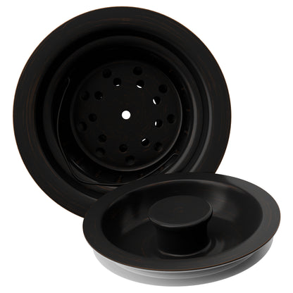 3.5" Extra Long Strainer Kitchen, Bar and Prep Basket Drain with Cover - NKSD-024