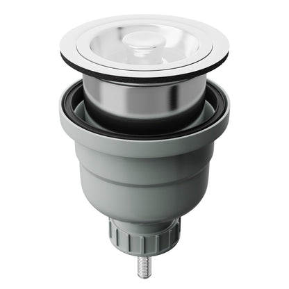 3.5" Extra Long Strainer Kitchen, Bar and Prep Basket Drain with Cover - NKSD-024