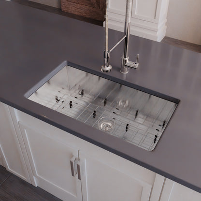 Contemporary stainless steel single bowl kitchen sink by Novatto with zero radius edges, sleek and modern design.