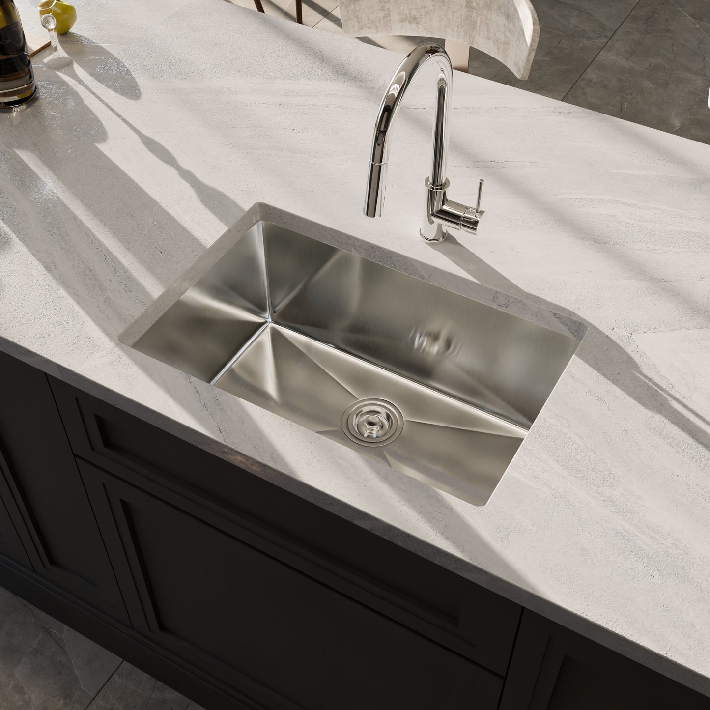 27-inch Stainless Steel Single Bowl Kitchen Sink - NKSS-R10271810SB