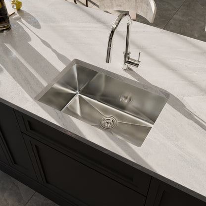 27-inch Stainless Steel Single Bowl Kitchen Sink - NKSS-R10271810SB