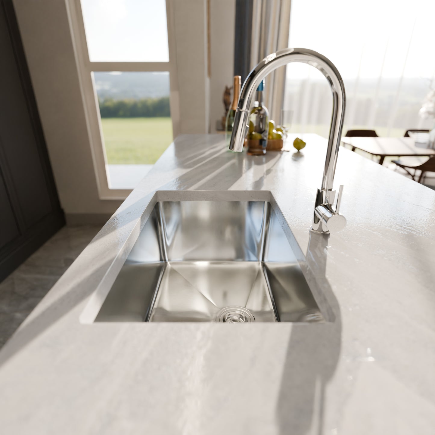 27-inch Stainless Steel Single Bowl Kitchen Sink - NKSS-R10271810SB