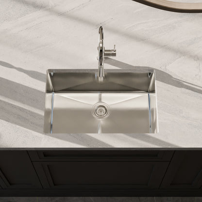 27-inch Stainless Steel Single Bowl Kitchen Sink - NKSS-R10271810SB