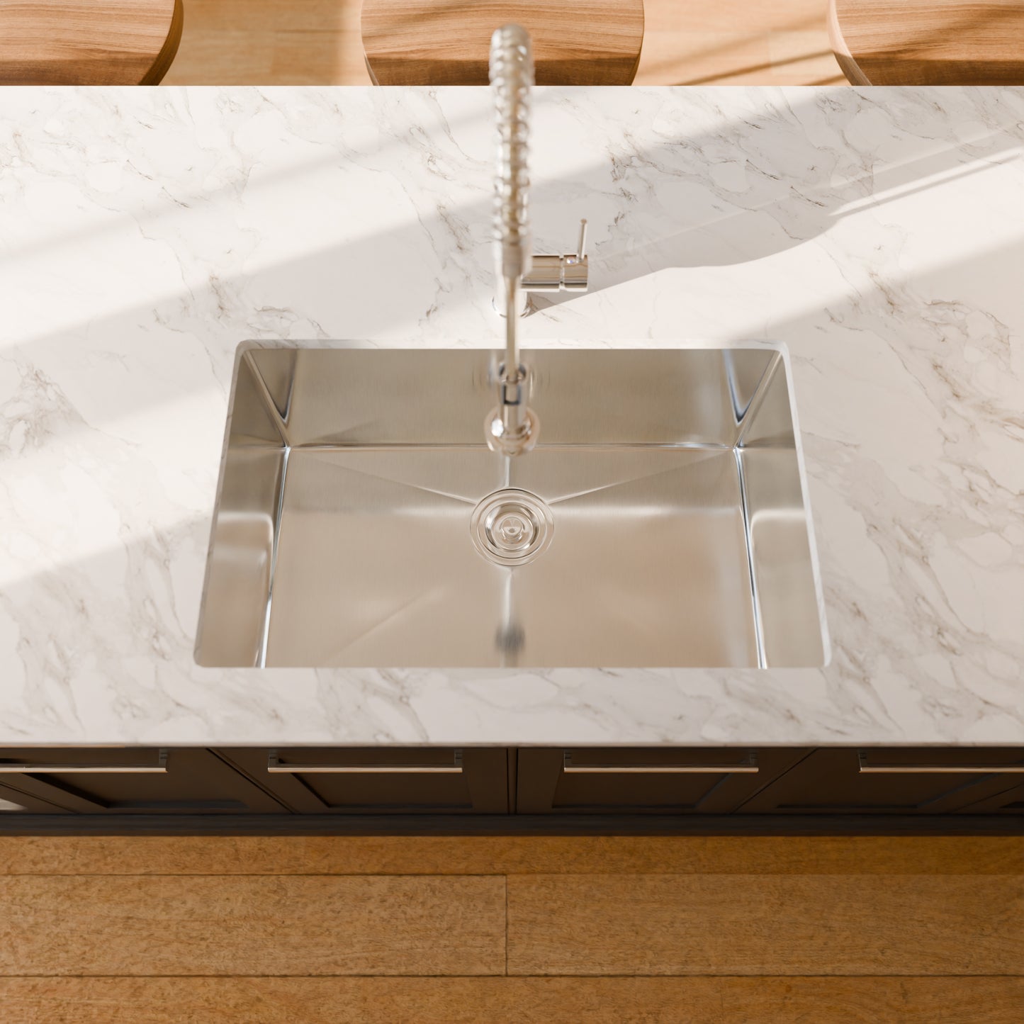 28-inch Stainless Steel Single Bowl Kitchen Sink - NKSS-R1028189SB