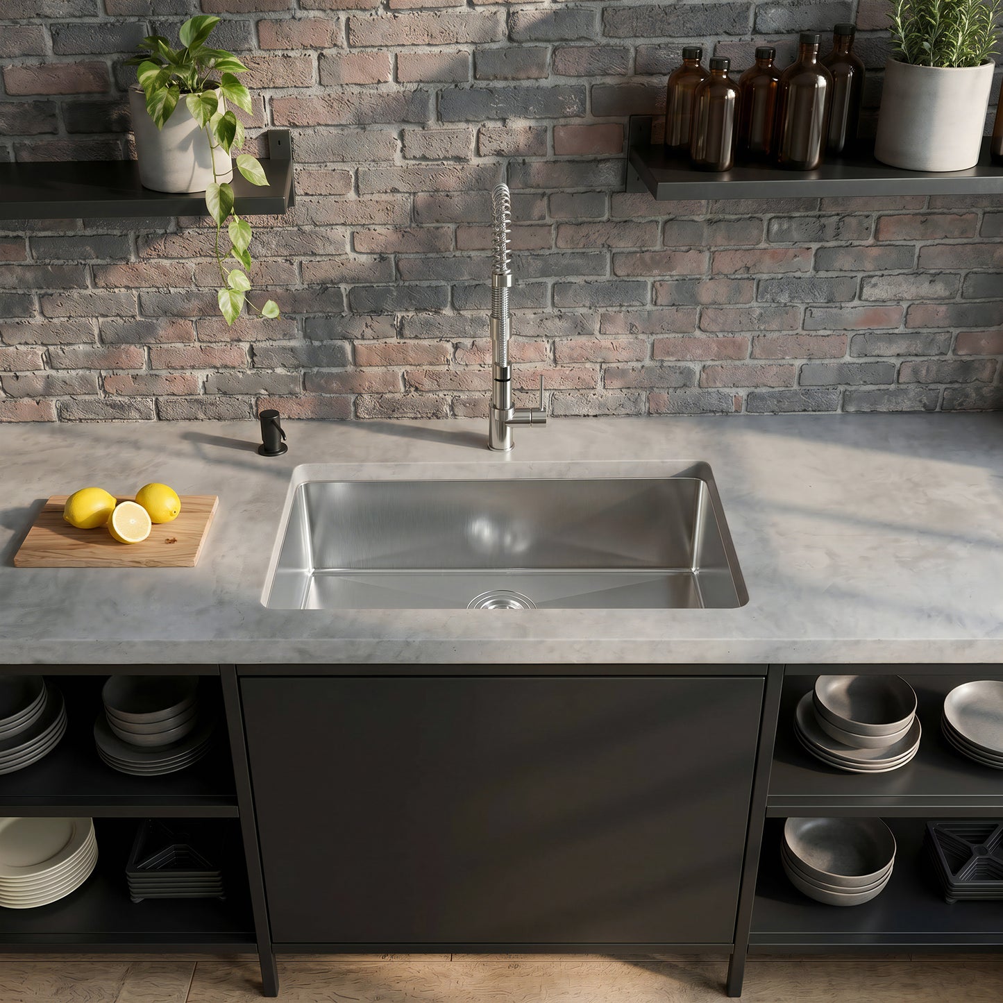 28-inch Stainless Steel Single Bowl Kitchen Sink - NKSS-R1028189SB