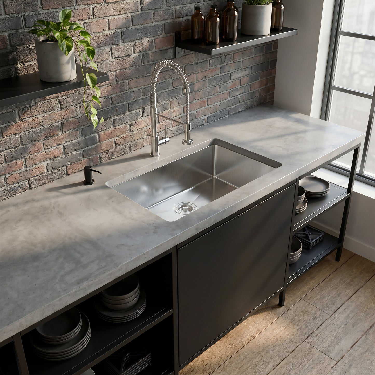 28-inch Stainless Steel Single Bowl Kitchen Sink - NKSS-R1028189SB